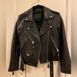 All-Saints black leather jacket